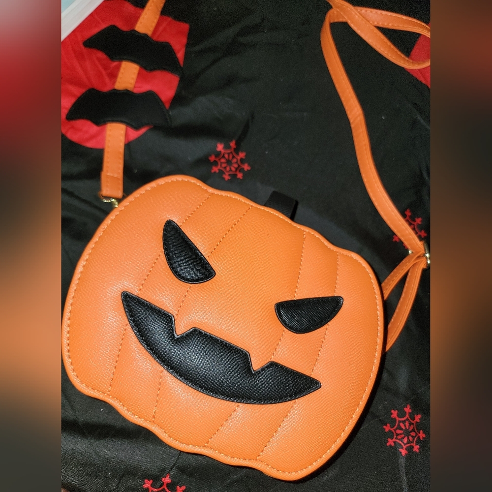 Angry Pumpkin Bag Purse